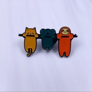 Sloth & Gang Hanging Out Enamel Pin/ Brooch